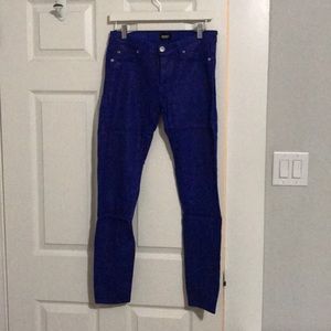 Cobalt Blue Coated Skinny Jeans